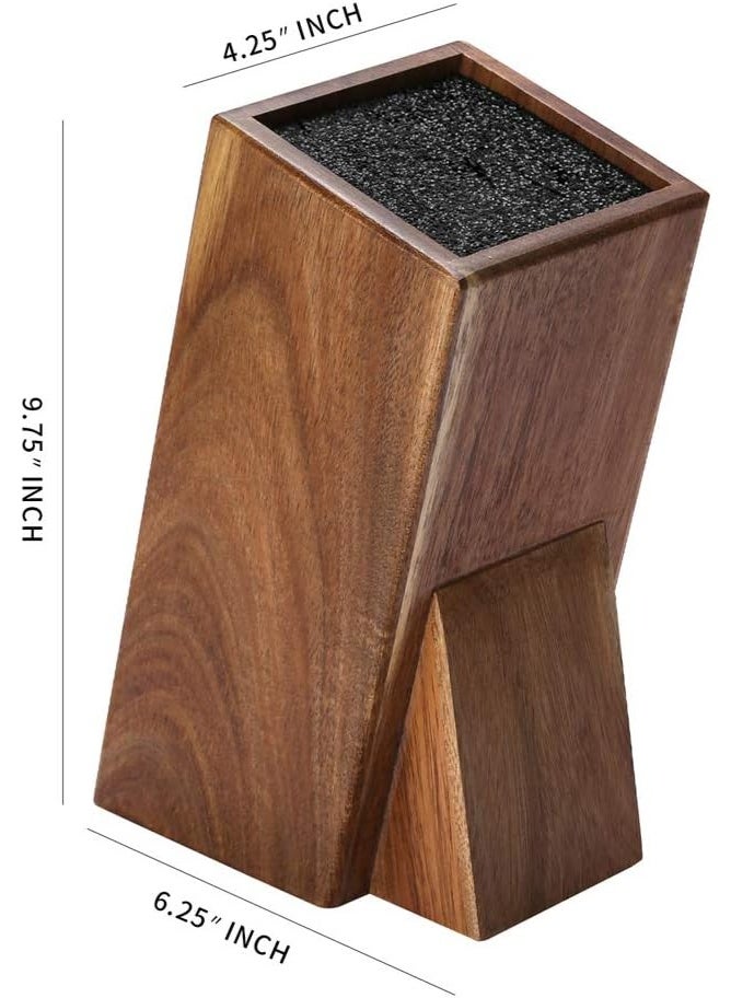 Universal Acacia Wood Knife Holder，Knife Holder, Large Capacity, Kitchen Household Multifunctional Knife Storage and Placement Rack - Image 5